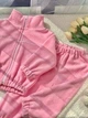 Дитячий флісовий костюмчик з кантиком рожевий 86 см - изображение 5