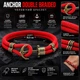 Чоловічий браслет з якорем Anchor Double Braided, браслет на удачу - зображення 1