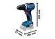 Zestaw Bosch Professional wkrętarka GSR 18V-65 + klucz udarowy GDX 18V-285 + młotowiertarka GBH 18V-22, 3 akumulatory GBA 5 Ah, ładowarka GAL 18V-40, torba M-bag (4053423619454) - obraz 5