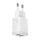 Мережевий зарядний пристрій Baseus Compact Charger 2U CCXJ010202, 10,5 Вт, білий - изображение 5