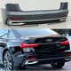 Бампер задній у зборі S-Line CHROME 2022+ для Audi A6 C8 2018+ для Audi A6 C8 2018- (9410) - зображення 1