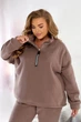 Спортивний костюм жіночий на флісі, колір мокко, 4XL 257R90 - изображение 4