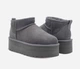 Уги на платформі UGG Classic Ultra Mini Platform Black 40 розмір сірі - изображение 1