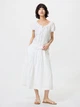 Юбка миди летняя женская Uniqlo 409014594 XL Белая (1161549102) - изображение 2