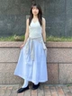 Юбка миди летняя женская Uniqlo 409014594 XL Белая (1161549102) - изображение 11