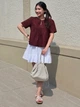 Юбка мини летняя женская Uniqlo 532551164 M Белая (1161953034) - изображение 10