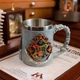 Чашка кружка танкард 400 мл нержавіюча сталь Гаррі Поттер Хогвардс (LB-234356) - зображення 4