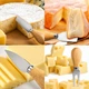 Бамбуковая доска для подачи и сервировки сыра с набором ножей KITUA 5 предметов - изображение 5