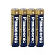 Батарейка Panasonic LR03/AAA алкалінова, 4 шт., бронзова - изображение 2