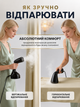 Отпариватель ручной Handheld Steamer 1400 Вт, паровой утюг для одежды, электрический отпариватель для вещей, портативный отпариватель для одежды и текстиля - изображение 3