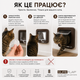 Умная дверца для котов SureFlap с микрочипом | автоматический кошачий люк Smart Cat Flap коричневая уценка - изображение 6