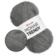 Пряжа YarnArt Mohair Trendy, Сіра №114 — 100 г / 220 м, пухнаста мохерова пряжа для светрів, шапок і шарфів - зображення 1