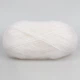 Пряжа YarnArt Mohair Trendy, Белый №101 - 100 г / 220 м, мохеровая пушистая пряжа для свитеров, шапок и шарфов - изображение 3
