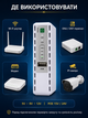 Джерело безперебійного живлення Mini DC UPS UPS8800 8800 мА·год 18 Вт для роутера ONU та модема з PoE 15/24 В USB і DC 5/9/12 В біле ДБЖ безперебійник UPS юпс для роутера резервне живлення Wi-Fi GPON оптичного терміналу автономне живлення 24/7 колір білий - зображення 2