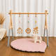 Підлоговий мобіль без іграшок Стійка Baby Gym Дитячий ігровий тренажер Сірий - зображення 5