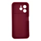 Чехол силиконовый Soft Touch с 3D принтом для Tecno Spark 40 бордовый (Полная защита камеры) - изображение 2