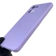 Чехол для Oppo Reno 7 4G силиконовый с микрофиброй нескользящий сиреневый - изображение 4