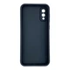 Чехол силиконовый Soft Touch для Samsung Galaxy A02 черный (Полная защита камеры) - изображение 2