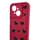 Чехол силиконовый Soft Touch с 3D принтом для Tecno Spark Go 1 бордовый (Полная защита камеры) - изображение 4