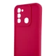 Чехол силиконовый Soft Touch для Tecno Spark 8С (KG5k) малиновый (Полная защита камеры) - изображение 4