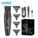 Электрический триммер VGR V-640T Black для стрижки волос с LED экраном 10639 - изображение 9