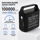 Павербанк ACL PW-155 CORE+ 100000 мА·год 22.5W Power Bank зі швидкою зарядкою, 4 USB, 2 Type-C, вбудованими кабелями та LED-світильником Чорний (UFTPW-155) - зображення 3
