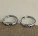 Сережки кільця з синіми камінцями з місяцем з зірками Срібний (2168) - зображення 3