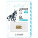 Флеш-накопичувач Wibrand USB 2.0 Lynx 8Gb Gold - изображение 2