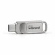 Флеш-накопичувач Wibrand USB 3.2 Gen1 Bee 256GB USB Type-A/USB Type-C Silver - изображение 3