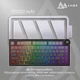 Бездротова механічна клавіатура Ajazz AK820 V2 White Peach Switch (AK820-V2-WP-S-W) - зображення 15