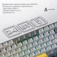 Бездротова механічна клавіатура Ajazz AK820 V2 Coconut Flake Switch (AK820-V2-CF-BGY) - зображення 7