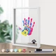 Сімейний набір для відбитків долонь із дерев'яною рамкою Family Handprint Kit (З прозорими акриловими пластинами та 6 фарбами) - зображення 1