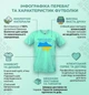 Футболка женская патриотическая однотонная приталенная укороченная базовая с принтом Доброго вечора ми з України размер L бирюзовый - изображение 10