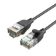 Патч-корд 1m UTP cat 6A RJ-45 slim black Vention (IBIBF) - изображение 1