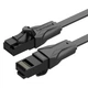 Патч-корд 3m UTP cat 6 RJ-45 flat black Vention (IBABI) - изображение 1