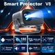 Проєктор H96 MAX V8 LED LCD HD 180AL 16:9 CPU:RK3566 1G/8G Android 12.0 WiFi6 BT сірий (H96MAX_V8) - изображение 3