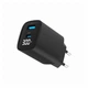 Зарядное устройство Gembird 1xUSB-A (QC3.0 18W) + 1 Type-C (PD20W) LCD black (TA-UC-PDQC30LCD-BK-01) - изображение 2