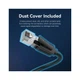Патч-корд 8m S/FTP cat 8 RJ-45 black Vention (IKKBK) - зображення 10