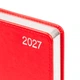Щоденник діловий Leo Planner City А6 датований 2027 твердий червоний 352 сторінки (252762) - изображение 3
