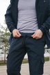 Чоловічі зимові штани Softshell на флісі утеплені водостійкі Софтшелл Intruder М Темно Сині - зображення 9