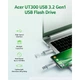 USB флеш накопитель Acer 32GB UP300 Silver USB 3.2/Type-C (BL.9BWWA.588) - изображение 8