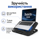 Охлаждающая подставка для ноутбука HOCO GA4 12–17| с RGB-подсветкой 2 вентилятора - изображение 3