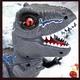 Робот динозавр на радиоуправлении Tyrannosaurus Rex, пульт, вращающийся на 360 градусов, музыка, звуки, парогенератор, свет, движущийся Серый (i7-145449) - изображение 7