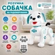 Собачка на радиоуправлении, озвучивание англ. языке, истории, танцы, сенсорный участок, подсветка глаз, голосовое управление, распознавание языка, запись голоса Голубой (i7-196403) - изображение 1