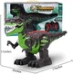 Робот динозавр T-Rex на радиоуправлении, пульт, USB кабель, звук, подсветка, ходит, двигает головой Зеленый (i7-183160) - изображение 3