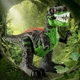 Робот динозавр T-Rex на радиоуправлении, подсветка, звук, парогенератор, вращающийся на 360°, подвижные детали, пульт Зеленый (i7-171805) - изображение 6