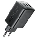 Мережевий зарядний пристрій Acefast A108 Fast Charge Wall Charger 67W Black - изображение 3