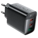 Мережевий зарядний пристрій Acefast A108 Fast Charge Wall Charger 67W Black - изображение 4