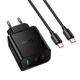 Адаптер сетевой HOCO Grande charger C to C cable set N75 |2C/1A, 65W/3A, PD/QC| 5271270 - зображення 3