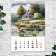 Календарь настенный перекидной "Города и природа. Акварель" 13 листов формат А3 ENTERSTORE 42х29.7 см (ART 250178) - изображение 6